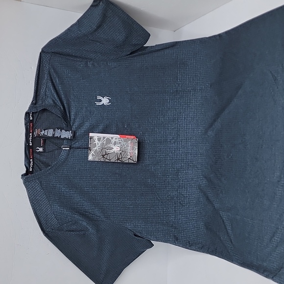 SPYDER ACTIVE MEN'S LARGE TSHIRT, CHARCOAL COLOR - Picture 5 of 9